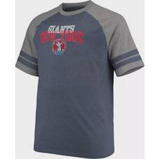 NFL T-shirts Fanatics New York Giants Big & Tall Throwback Raglan T-Shirt Sr