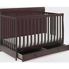 Metal Bedside Crib Graco Asheville 4-in-1 Convertible Crib with Drawer 53.2x30.3"