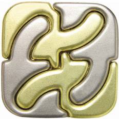 Metal IQ Puzzles Bepuzzled Hanayama Level 6 Cast Puzzle Square