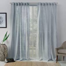 Hidden Tabs Curtains Exclusive Home Bella Sheer 137.16x243.84cm