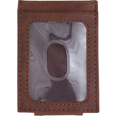 Eagles Wings Texas Longhorns Front Pocket Wallet - Brown