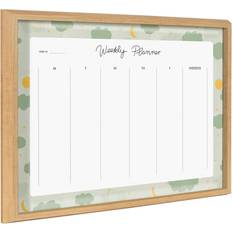 Multicolored Planning Boards Blake Clouds Weekly Planner Framed Printed Glass by Alja Horvat