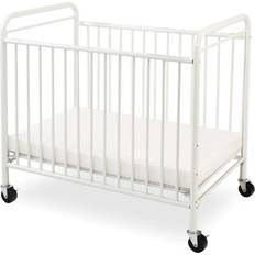 Cribs L.A. Baby The Condo Metal Mini/Portable Evacuation Window Crib with Mattress 27.5x39"