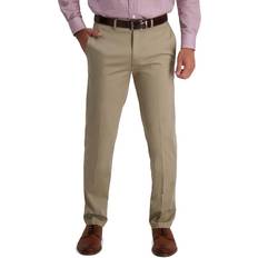 Chinos - Men Pants Haggar Iron Free Premium Khaki - Medium Khaki