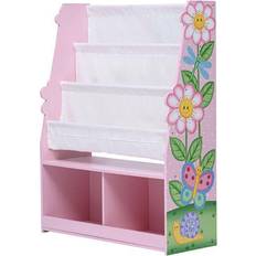 Teamson Fantasy Fields Magic Garden Wooden Display Bookshelf with Storage