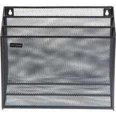 Wall file organizer Mesh Wall-Mounted File Holder with 3-Tiers