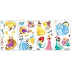 Princesses Décorations Intérieures RoomMates Disney Princess Friendship Adventures Wall Decals with Glitter