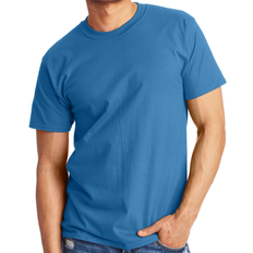 Hanes Herr T-shirts Hanes Beefy-T Crewneck Short-Sleeve T-shirt Unisex - Denim Blue