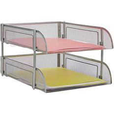 Stackable Metal Mesh Letter Tray 2-pack