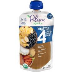 Baby Food & Formulas Plum Organics Mighty 4 Blends Banana, Blueberry, Sweet Potato, Carrot, Greek Yogurt & Millet Tots Pouch 113.398g