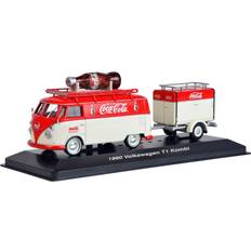 Véhicules Jouet Coca-Cola 1960 Volkswagen Kombi T1 with Trailer Collectible Toy Vehicle