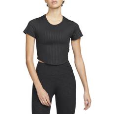 Mujer - Yoga Camisetas Nike Dri-FIT One Luxe Slim Fit Printed Top Women - Black