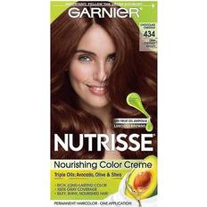 Chestnut brown hair dye Garnier Nutrisse Nourishing Color Creme #434 Deep Chestnut Brown