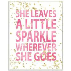 MDF Wall Decor Kid's Room Stupell She Leaves a Little Sparke Wall Plaqueby Susan Newberry Designs