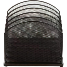 5-Section Incline Mesh Paper Desk Organizer