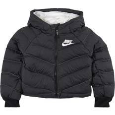 NIKE Vinterjackor Barnkläder NIKE Girl's Synthetic Fill Hooded Jacket - Black/White/White (DD7134-010)