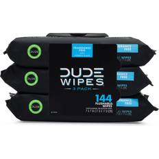 Wipes Skin Cleansing Dude Flushable Wipes Fragrance Free 3-pack