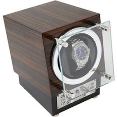 Bruin Horlogeboxen Bey-Berk Ebony Burlwood Watch Winder