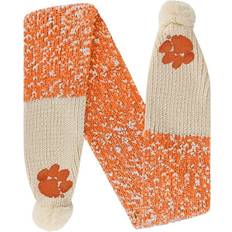 Football Scarfs Foco Clemson Tigers Confetti Scarf with Pom