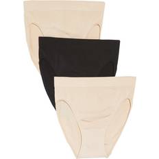 Wacoal B-Smooth Hi Cut Brief 3-pack - Sand/Black