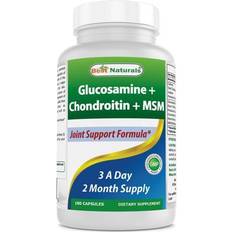 Best Naturals Joint Support Glucosamine, Chondroitin & MSM Capsules, 180 Ct