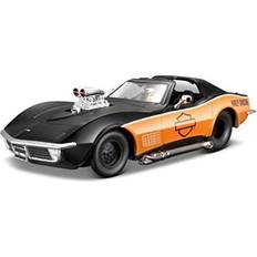 Scale Models & Model Kits maisto harley-davidson 1970 chevy corvette diecast vehicle (1:25 scale)