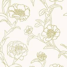 Tempaper Peonies Gold (311581302)