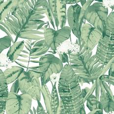 Green Wallpapers Tempaper Tropical (TR529)