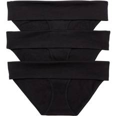 Maternity & Nursing Motherhood Maternity Fold Over Panties 3-pack Black Multi (91590-05)