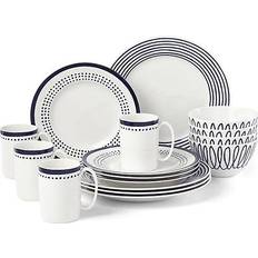 Kate Spade Charlotte Street East Dinnerware Set, 16 Piece Juego de Vajilla 16pcs