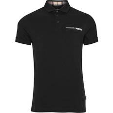 Straight Polo Shirts Barbour Corpatch Polo Shirt - Black