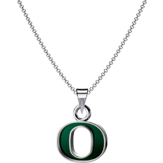 Dayna Designs University of Oregon Pendant Necklace - Silver/Green