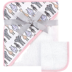 Hudson Baby Hooded Towel and Washcloth Set Animal