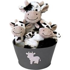 Play Set Trend Lab Cow Plush Gift Set Bucket 4pcs