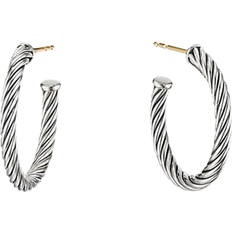 David Yurman Silver Earrings David Yurman Small Cable Hoop Earrings - Silver