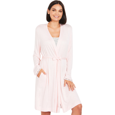 Motherhood Lace Trim Sleep Nursing & Maternity Robe Rose (99241-87)