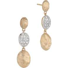 Marco Bicego Diamond Siviglia Earrings in 18K Yellow Gold