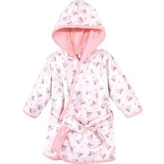 Hudson Baby Cotton Rich Bathrobe - Pink Gray Floral