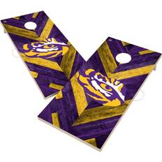 Victory Tailgate Lsu Tigers Herringbone Design Cornhole Set