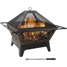 Garden & Outdoor Environment Sunnydaze Northern Galaxy Fire Pit with Cooking Grate