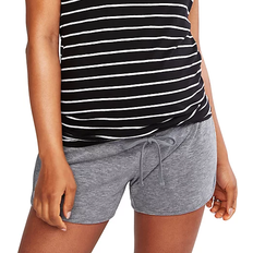 Under Belly French Terry Lounge Maternity Short Grey (95239-2)