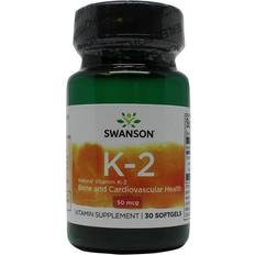 Mcg 30 Swanson HEALTH VITAMIN K-2 NATURAL 50 mcg 30 stk