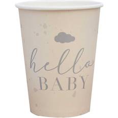 Babyshower Borden, Kopjes & Bestek Ginger Ray Bekers Hello Baby (8st)