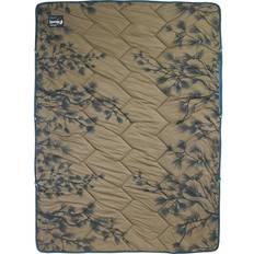 Therm-a-Rest Stellar Blanket Peeking Pine Print Single Blankets Brown, Grey