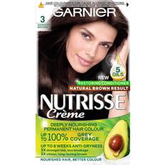 Garnier hair dye Garnier Nutrisse Darkest Brown Permanent Hair Dye