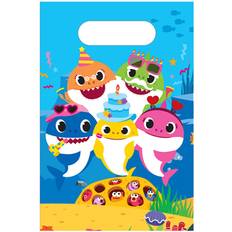 Articoli per Feste Amscan 8 Sacchettini Regalo Baby Shark Gialli