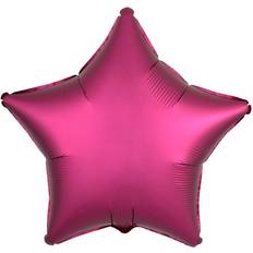 Amscan Loftus International A3-6829 19 in. Pomegranate Star Satin Luxe Balloon