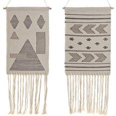 Dkd Home Decor Hængende dekoration Etnisk Bomuld (46 x 1 x 64 cm) Vægdekorationer