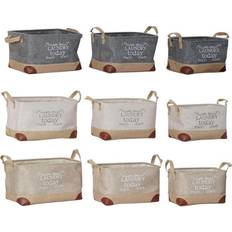 Multifarvet - Træ Kasser & Kurve Dkd Home Decor S3018572 Kurv 3stk