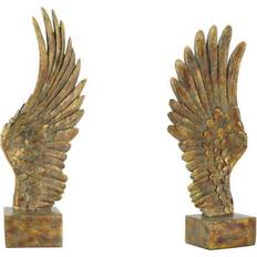 Dkd Home Decor Prydnadsfigur Gyllene Harts (16 x 11.5 x 40.5 cm) (2 pcs) Prydnadsfigur